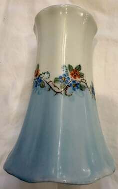 Antique R.S. Germany Porcelain Hand-Painted Floral Bud Vase or Hat Pin Holder
